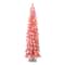 4ft. Pre-Lit Flocked Pink Alpine Artificial Christmas Tree, Clear Lights